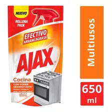 Limpiador De Cocina Líquido Ajax Repuesto 650ml