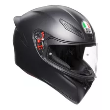 Casco Integral Agv K-1 Solid Negro Mate Ece 2205 Tamaño Del Casco L