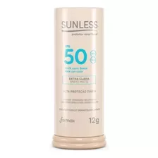 Sunless Protetor Solar Facial Stick Efeito Matte 12g