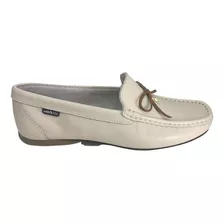 Mocassim Feminino Andacco Couro Legítimo Bico Redondo 45002