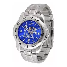 Memphis Tigers - Reloj Deportivo Anodomo De Acero Para Hombr