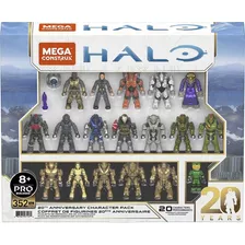 Mega Construx Halo Paquete De Personajes 20 Aniversario!!