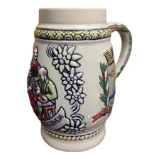 Antigo Caneco De Chopp Em Porcelana - R 11895