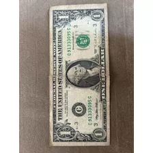 Nota Antiga De $1 Dólar Americano 1995