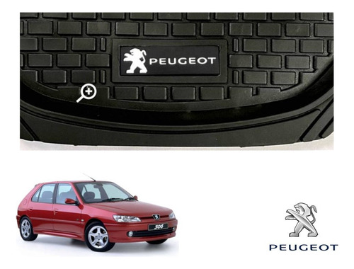 Tapetes 3d Logo Peugeot + Cubre Volante 306 1999 A 2001 2002 Foto 7