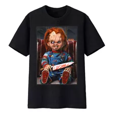 Playera O Blusa Chucky #3 En Blanco Y Negro