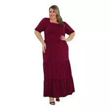 Vestidos Femininos Evangélicos Longo 3 Marias Plus Size Divo