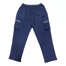 Pantalon Cargo Deportivo Hombre Talles Especiales Frisado