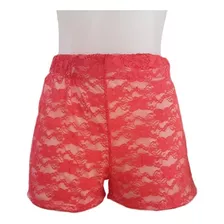 Lozavi Short De Encaje Tiro Alto Elastizado