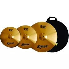 Kit Pratos Krest Tz Par 14 ,16 ,20 Bronze B8 C/bag Tzset1b