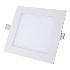 Panel Led 6w De Embutir Cuadrado Luz Fria Color Blanco