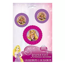 Ventiladores De Papel De Seda Rapunzel Enredados - 8 Y 6 , 