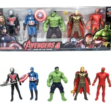 Kit Bonecos Vingadores Heróis - 5 Bonecos 15 Cm Articulados