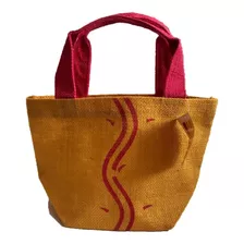 Bolsa De Mano De Yute Tipo Tote Para Mujer