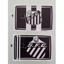 2 Adesivos Pra Cartão De Crédito Time De Futebol Santos