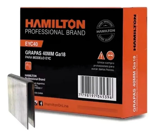 Grapas Grampas Engrampadora 5,7x 40 Mm 2482un Hamilton Eyc40