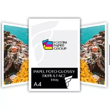 100 Folhas Papel Foto Glossy 180g Dupla Face Prova D´água 