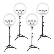 Kit 4 Ring Light Profissional Anel De Luz Grande 14pol 36cm