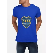 Polera Boca Juniors Futbol Argentina Estampada Algodon