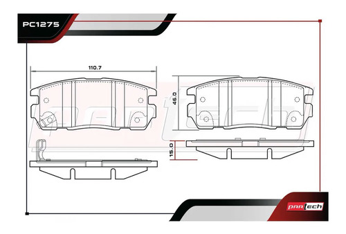 Balatas Saturn Vue 08-09 2.4 Tras Hybrid Ceramicas 3.5 Gas Foto 2