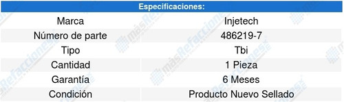 Repuesto Inyector Combustible Sonoma 4cil 2.5l 91-93 8215235 Foto 2