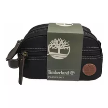 Bolsa Timberland Negra Hombre Kit De Viaje Lona 100%original