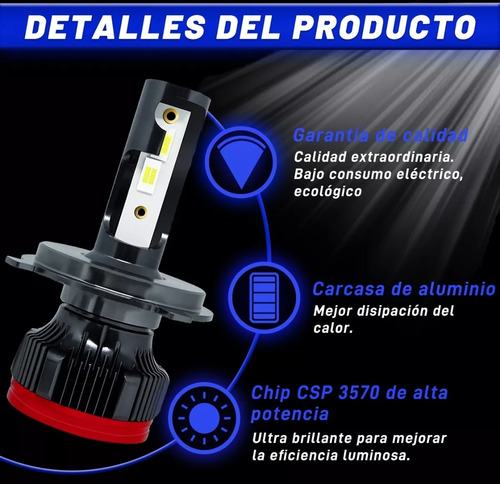 Focos Led Alta Y Baja Chevrolet Onix Ls Lt 2021 Al 2023 Csp Foto 4