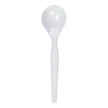 Dixie Cucharas De Sopa De Plastico, Peso Pesado, Blanco, 100