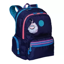 Mochila Paul Frank 2 Compartimentos Grande Azul - Sestini