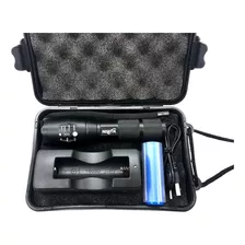 Poderosa Linterna Táctica Led Cree T6 Recargable Estuche