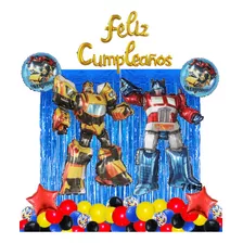 Set De Globos Transformers Decoracion Fiesta De 41 Piezas