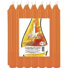 Kit Econômico Nº05 Com 20 Velas - Laranja