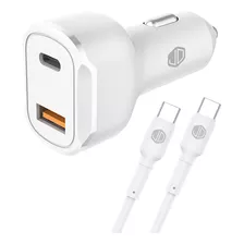 Cargador Jd C-49 C-49cc Usb C - Usb C Blanco