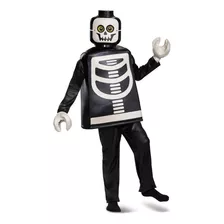 Disfraz De Skeleton Lego, Talla Medium 7-8, Para Niño-