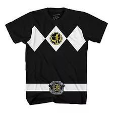 Camiseta De Fantasia Power Rangers Mighty Morphin Black Boys