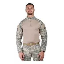 Combat Shirt Masculina Camuflado Digital Areia / Bélica