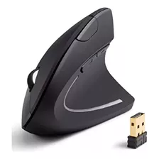 Mouse Vertical Inalámbrico Ergonómico Recargable Negro 5 Bot