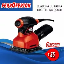 Lijadora De Palma Orbital 1/4 Black And Decker Qs800