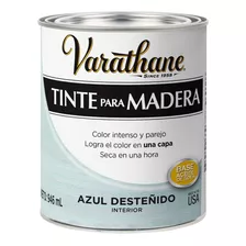 Tinte Madera Color Desgastado Azul Desteñido Varathane 946ml