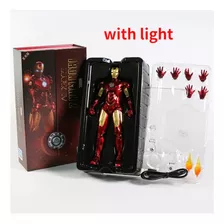 Iron Man Mark 4 Luces Led Pecho Y Ojos Con Accesorios Zdtoys