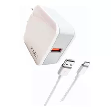 Cargador Celular Carga Rapida 3a 27w 9v C/ Cable Usb Tipo C