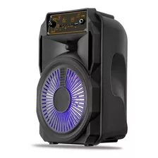 Parlante Bluetooth 6 Karaoke Portatil Luz Led Radio Fm Usb 