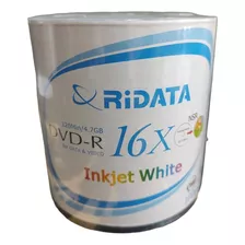 Dvd-r Ridata Printables Full Ink Print 16x X 100 Unidades