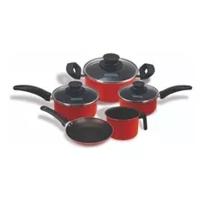 Jogo De Panela Antiaderente 5 Pc Verm. Martinazzo 29205v/8 Cor Vermelho