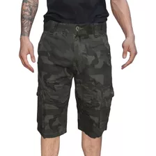 Bermudas Cargo Camuflada Hombre Talle 38 Al 48