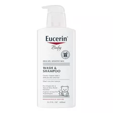 Eucerin Baby Wash & Shampoo - Fórmula 2 En 1 Sin Lágrimas.