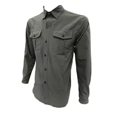 Camisa Hombre Outdoor Con Protecion Uv Trekking Ripstop