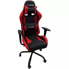 Silla Gamer Aureox G200 Ergonómica Negra Y Rojo