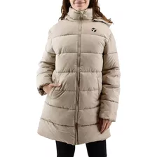 Campera Larga Topper Puffer Long Camperon Mujer Capucha