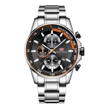 Reloj Para Hombre Mini Focus Mf0218g Mf9319 Plateado